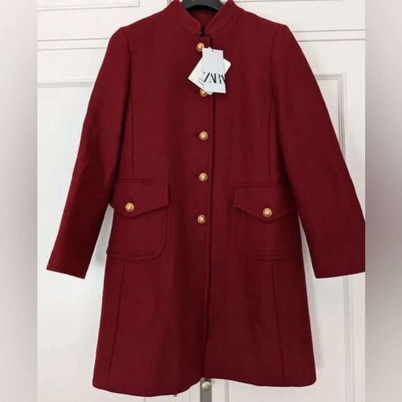FITTED WOOL BLEND COAT - Picture 9 of 12